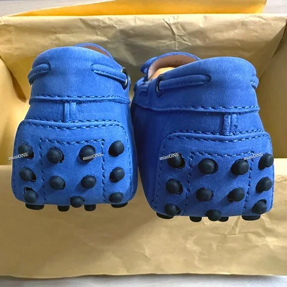 NEW Tod's Eye/Lace Royal Blue Moccasin size 37